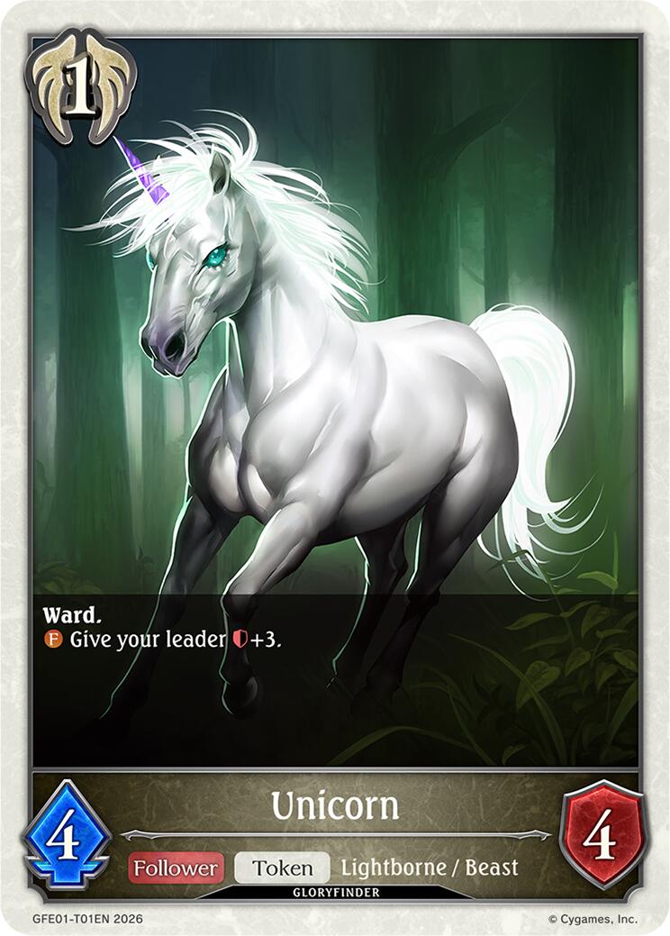Unicorn (GFE01-T01EN) [Gloryfinder Events]