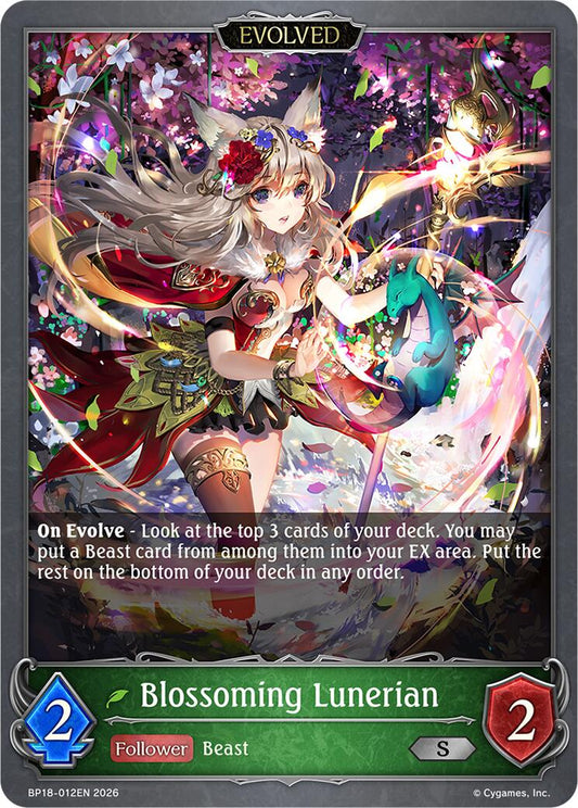 Blossoming Lunerian (Evolved) (BP18-012EN) [Neometropolis]