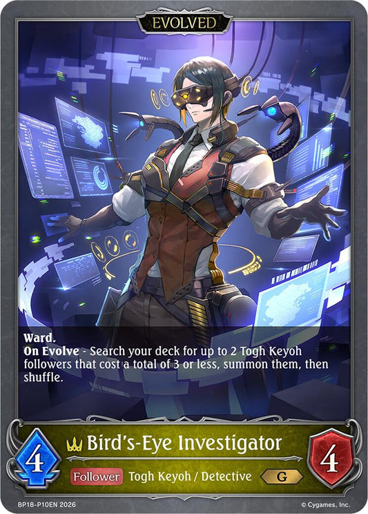 Bird's-Eye Investigator (Evolved) (P10EN) (Foil) (BP18-P10EN) [Neometropolis]