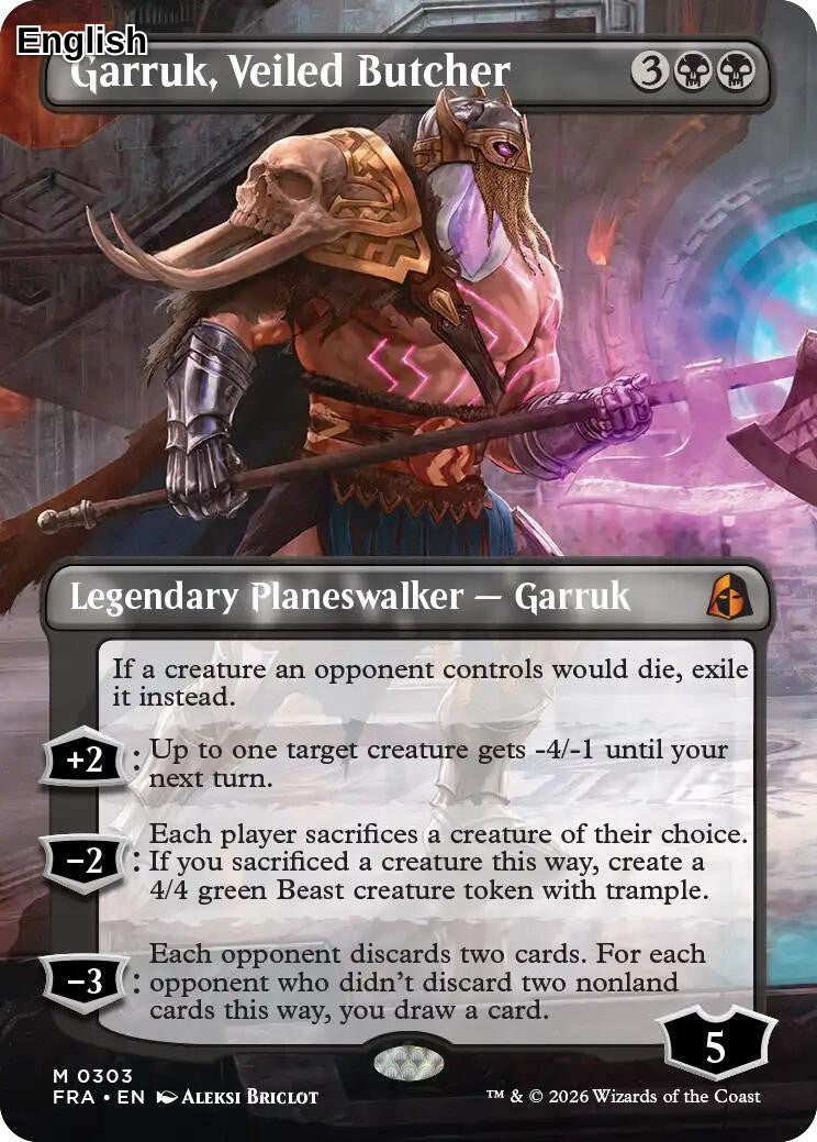 Garruk, Veiled Butcher (Borderless)