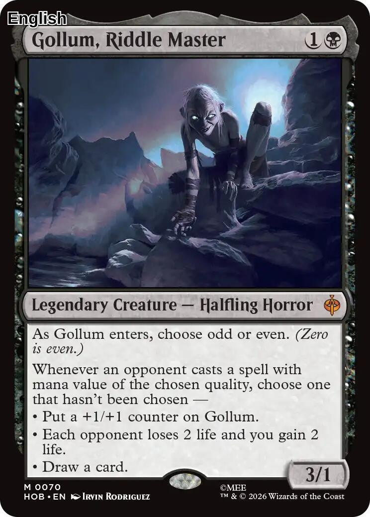 (Preorder) Gollum, Riddle Master [HOB - 70] The Hobbit