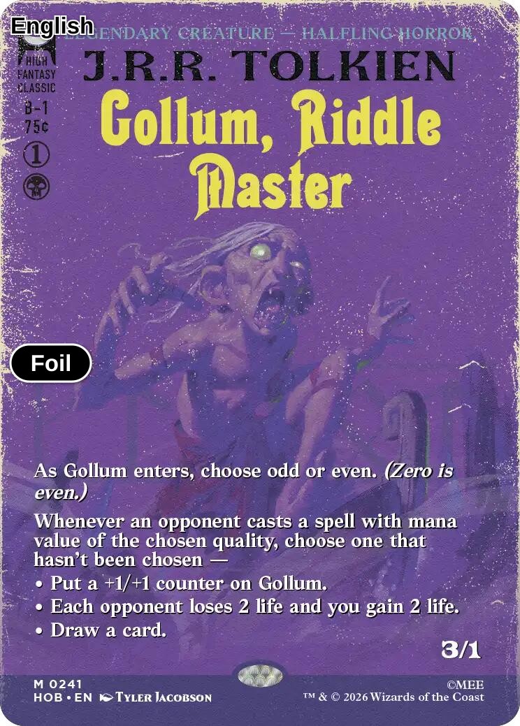 Gollum, Riddle Master (Borderless)