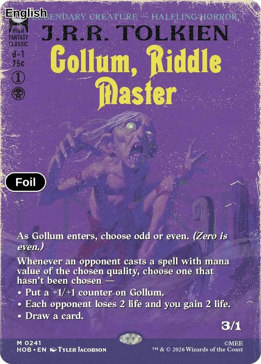 Gollum, Riddle Master (Borderless)