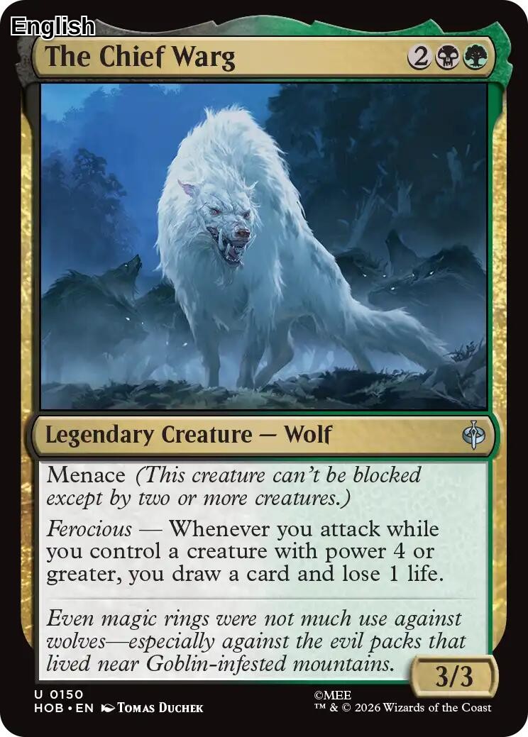 (Preorder) The Chief Warg [HOB - 150] The Hobbit