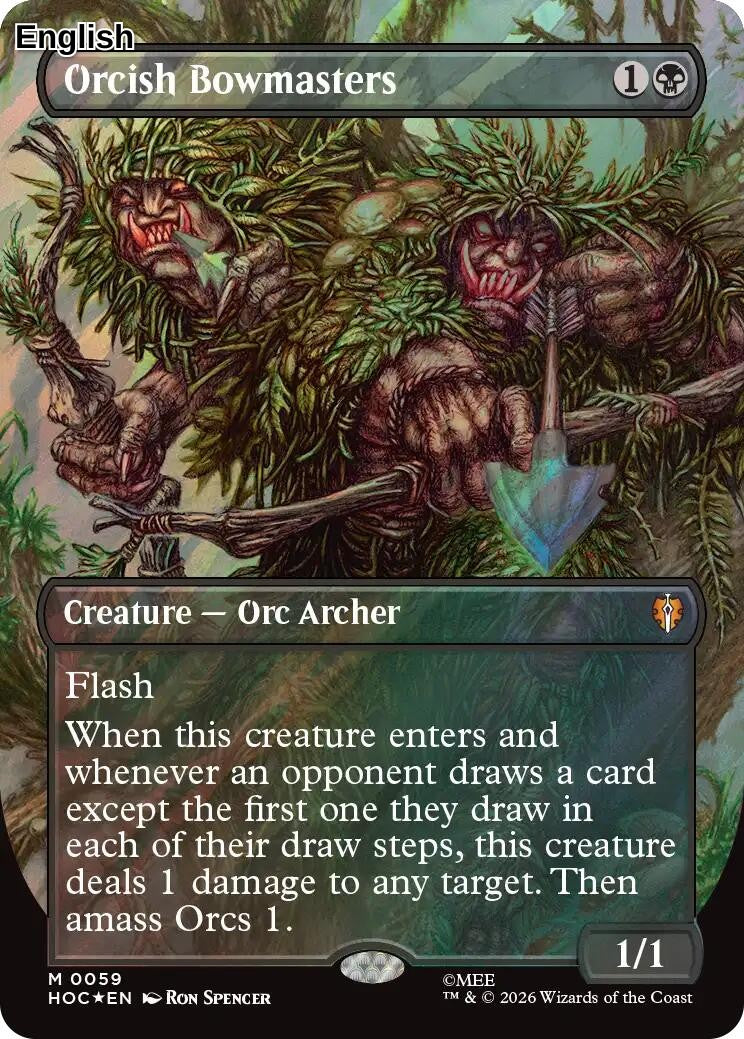 Orcish Bowmasters (Borderless) (Surge Foil)