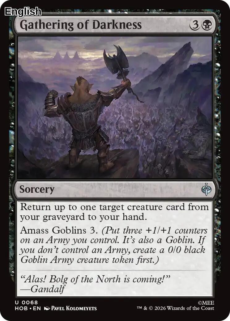 (Preorder) Gathering of Darkness [HOB - 68] The Hobbit
