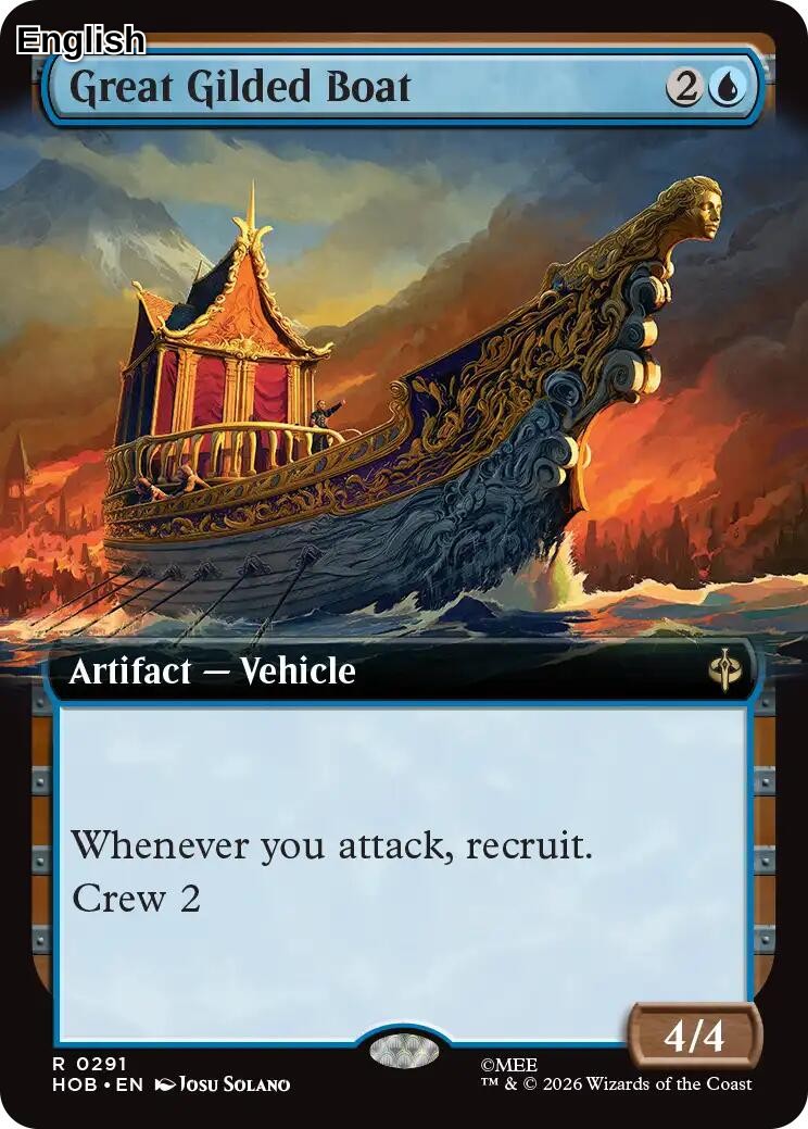 Great Gilded Boat (Extended Art)
