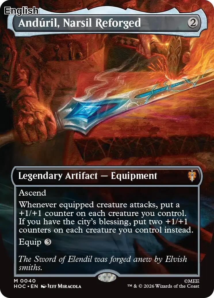 Anduril, Narsil Reforged (Borderless)