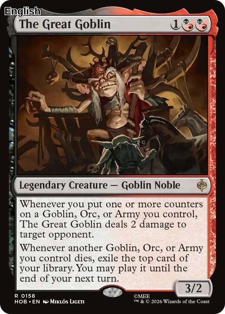 (Preorder) The Great Goblin [HOB - 158] The Hobbit