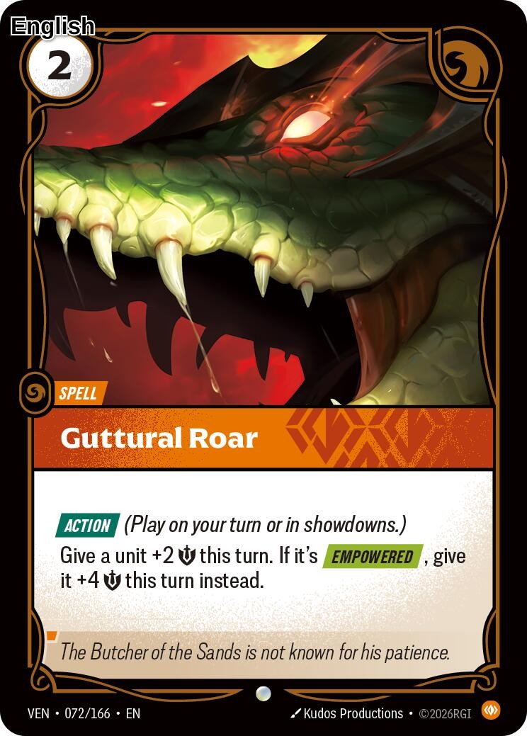 Guttural Roar