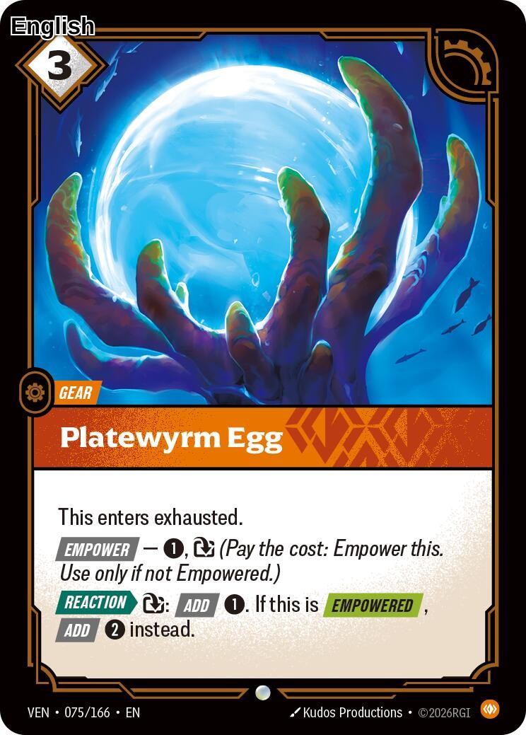 Platewyrm Egg [VEN - 075/166] C Vendetta