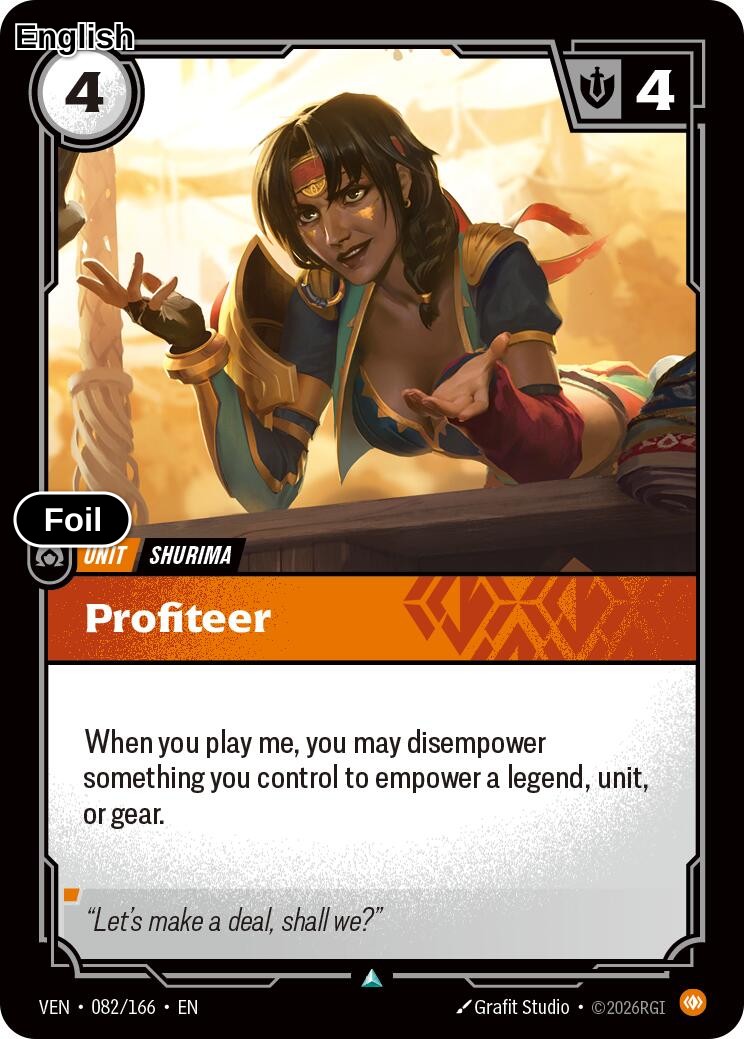 Profiteer [VEN - 082/166] U Vendetta - Foil