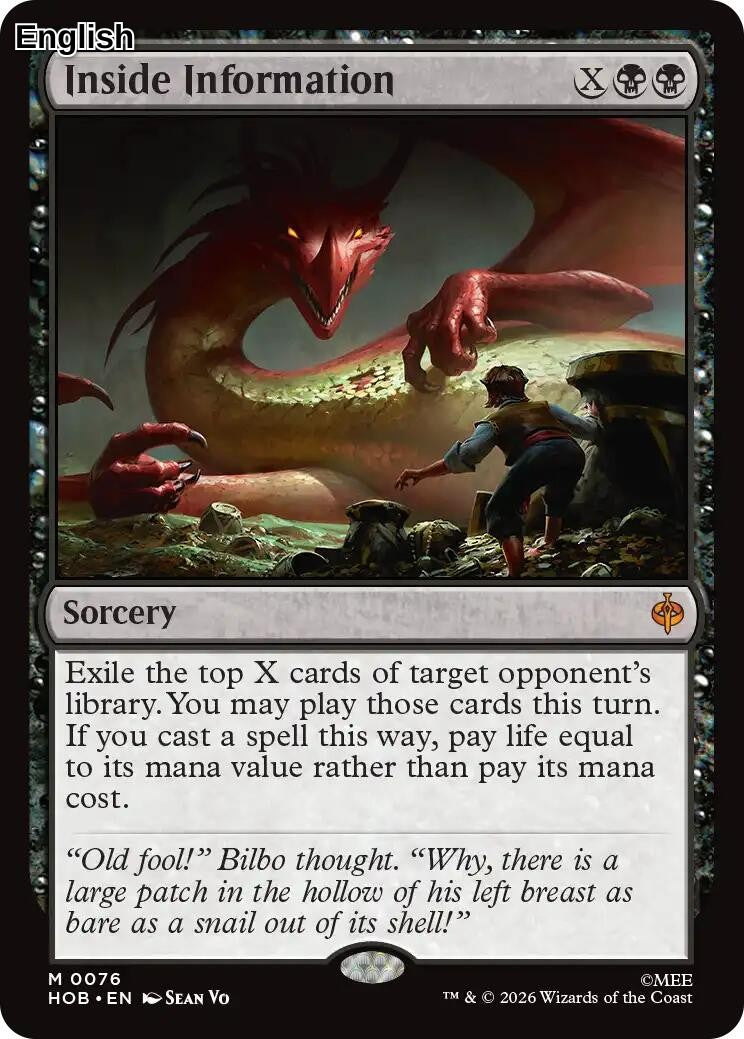 (Preorder) Inside Information [HOB - 76] The Hobbit