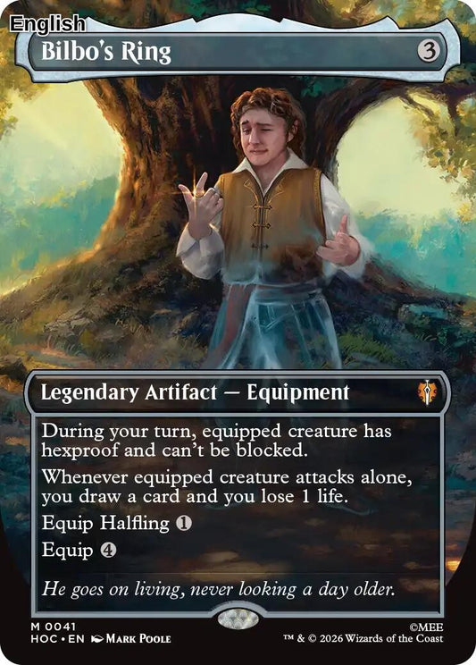 (Preorder) Bilbo's Ring (Borderless) [HOC - 41] The Hobbit: Eternal-Legal