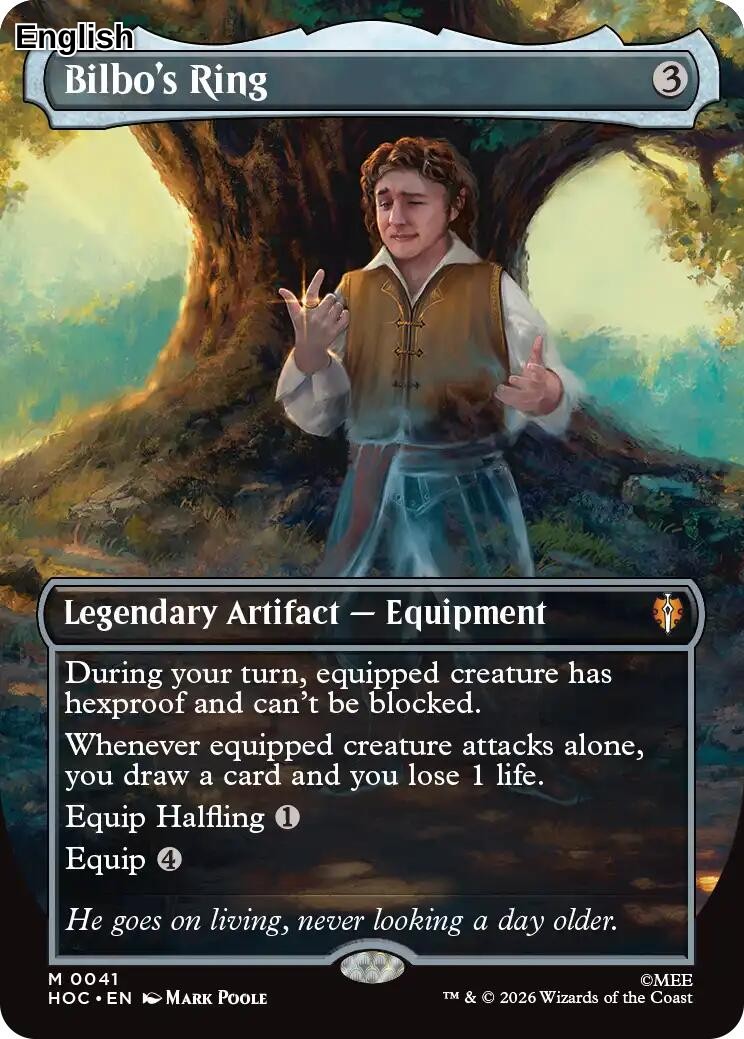 (Preorder) Bilbo's Ring (Borderless) [HOC - 41] The Hobbit: Eternal-Legal