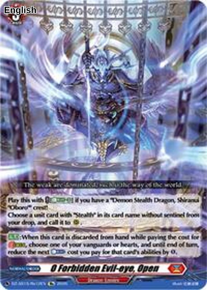 O Forbidden Evil-eye, Open