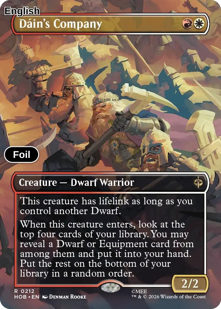 Dain's Company (Borderless) [HOB - 212] R The Hobbit - Foil