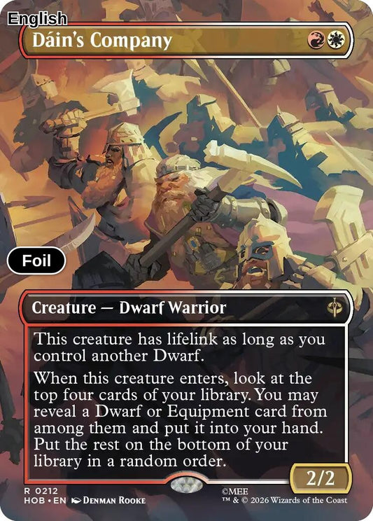 Dain's Company (Borderless) [HOB - 212] R The Hobbit - Foil