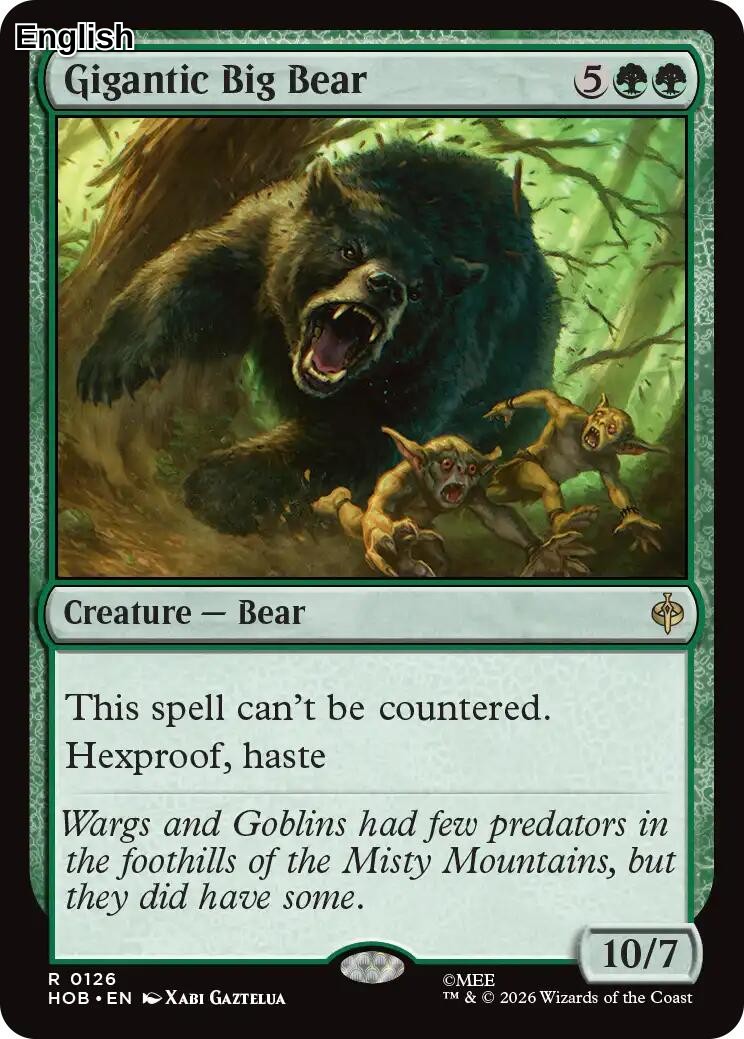 (Preorder) Gigantic Big Bear [HOB - 126] The Hobbit
