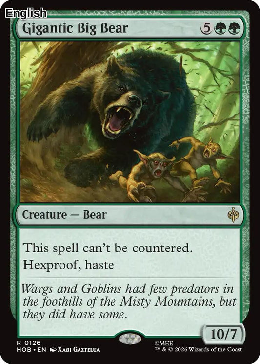(Preorder) Gigantic Big Bear [HOB - 126] The Hobbit