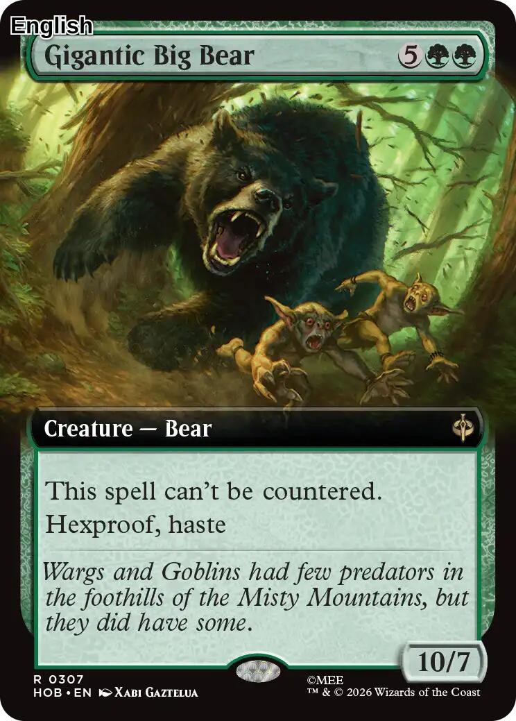 (Preorder) Gigantic Big Bear (Extended Art) [HOB - 307] The Hobbit