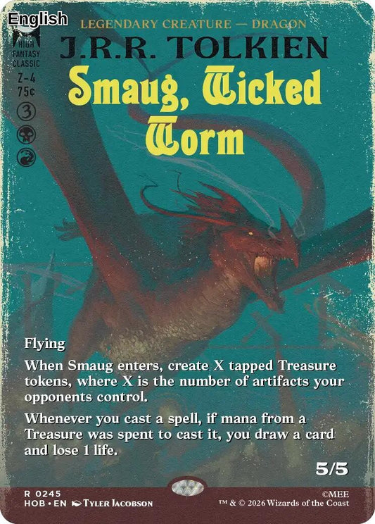 Smaug, Wicked Worm (Borderless)