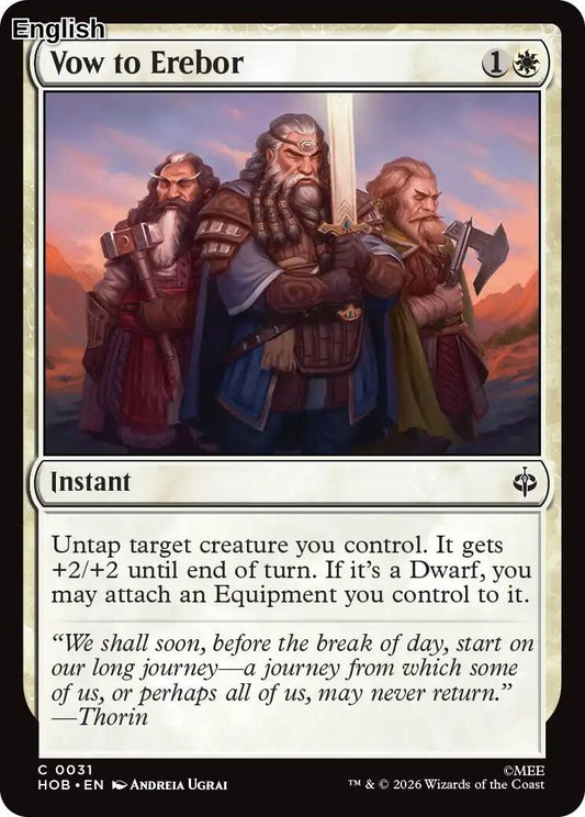 (Preorder) Vow to Erebor [HOB] The Hobbit