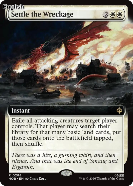 (Preorder) Settle the Wreckage (Extended Art) [HOB] The Hobbit