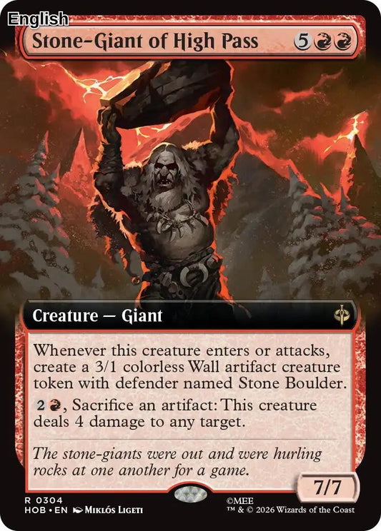 (Preorder) Stone-Giant of High Pass (Extended Art) [HOB] The Hobbit