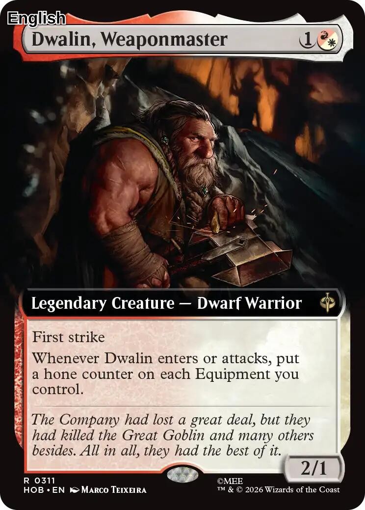 (Preorder) Dwalin, Weaponmaster (Extended Art) [HOB] The Hobbit