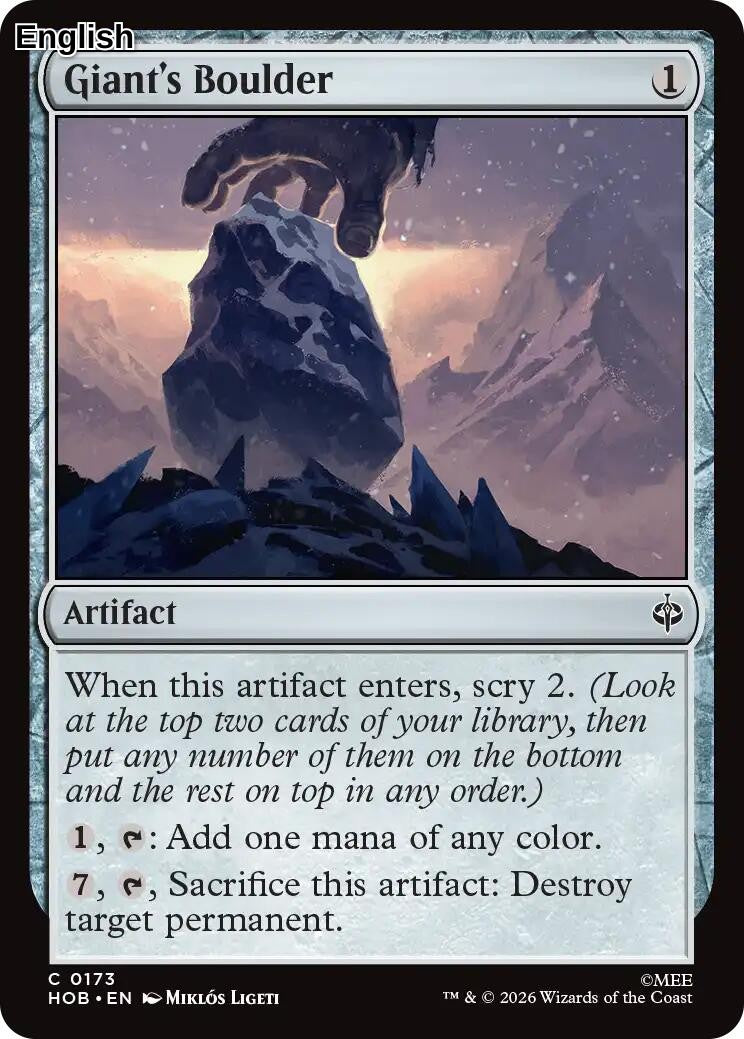 (Preorder) Giant's Boulder [HOB] The Hobbit