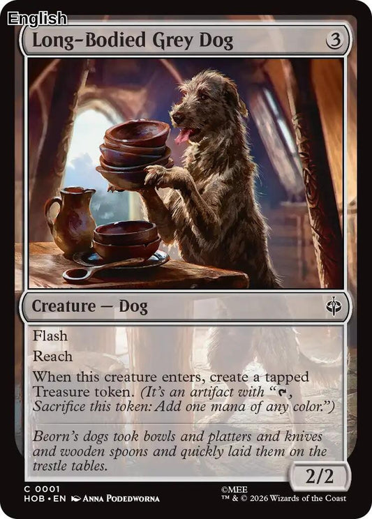 (Preorder) Long-Bodied Grey Dog [HOB] The Hobbit