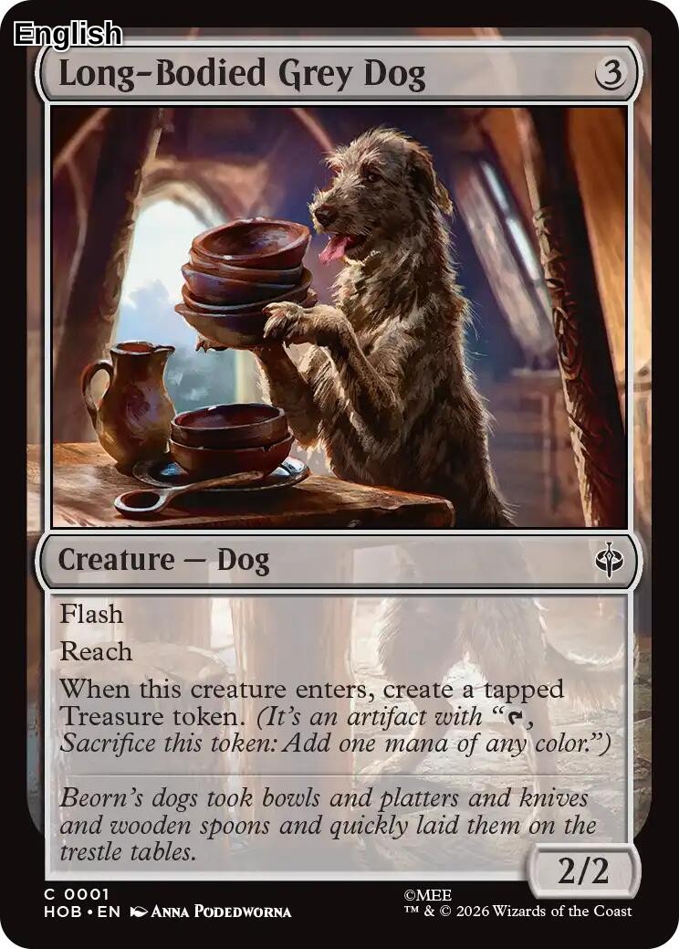 (Preorder) Long-Bodied Grey Dog [HOB] The Hobbit