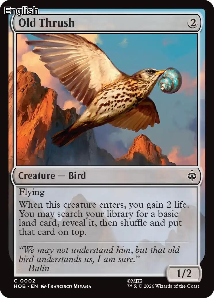 (Preorder) Old Thrush [HOB] The Hobbit