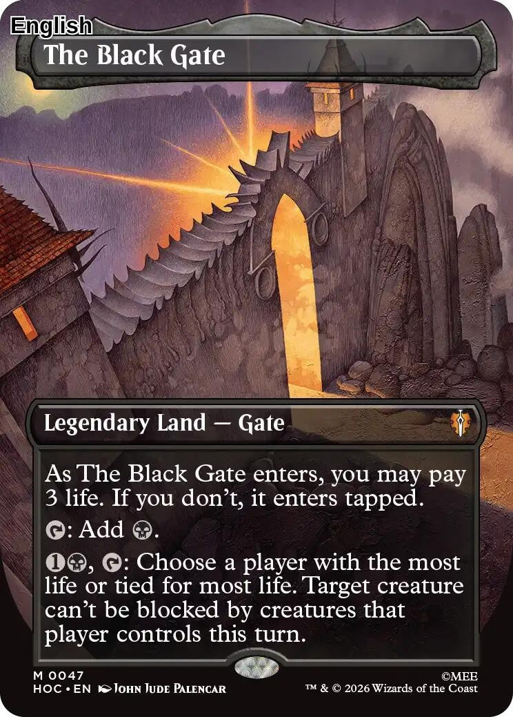 (Preorder) The Black Gate (Borderless) [HOC] The Hobbit: Eternal-Legal