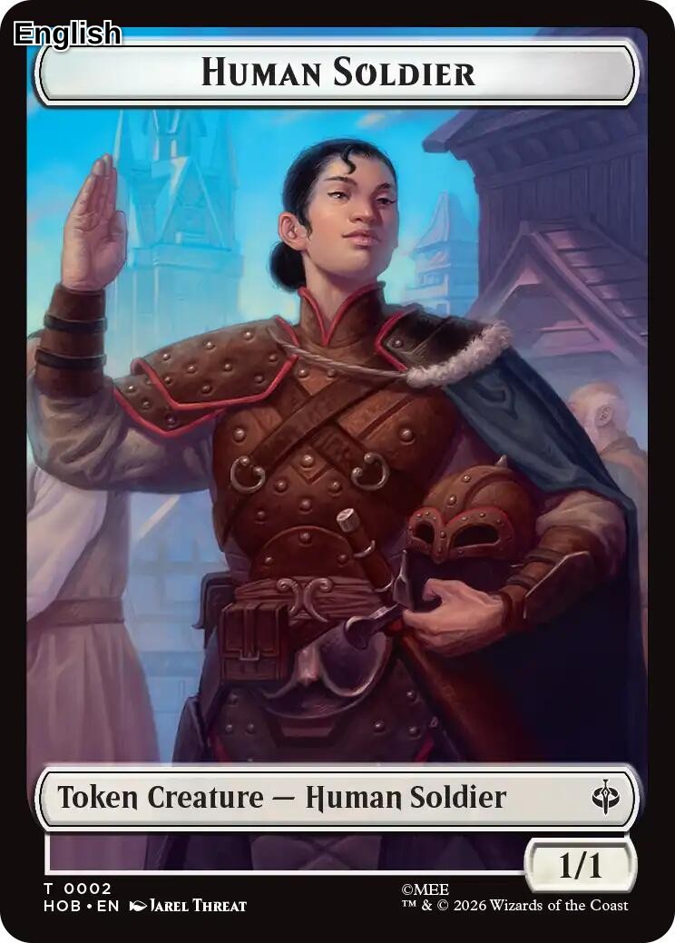 Human Soldier // Dwarf Double-Sided Token [HOB - 2 // 6] T The Hobbit