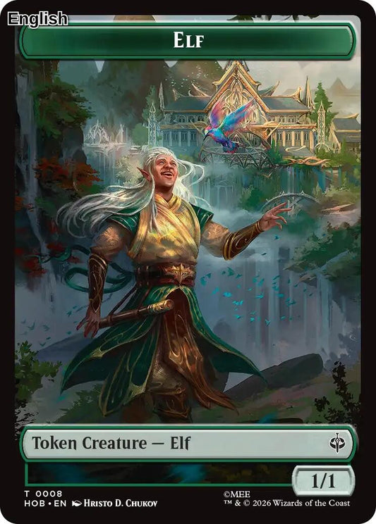 Elf // Treasure (0013) Double-Sided Token [HOB - 8 // 13] T The Hobbit