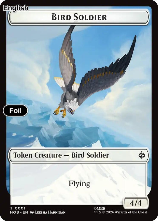 Bird Soldier // Axe Double-Sided Token