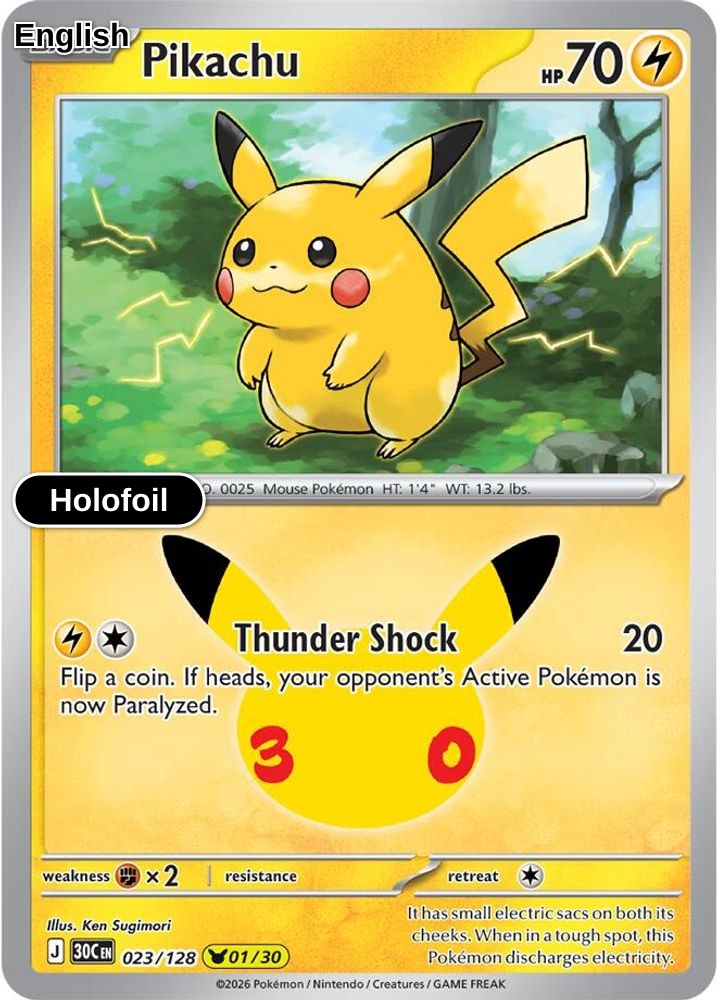 Pikachu - 023/128
