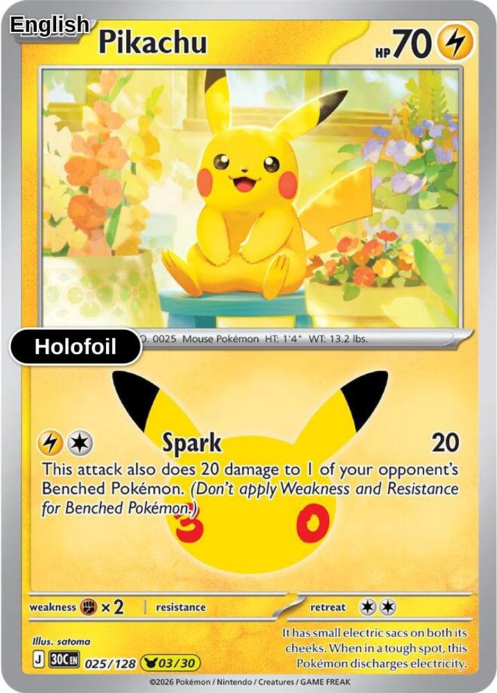 Pikachu - 025/128