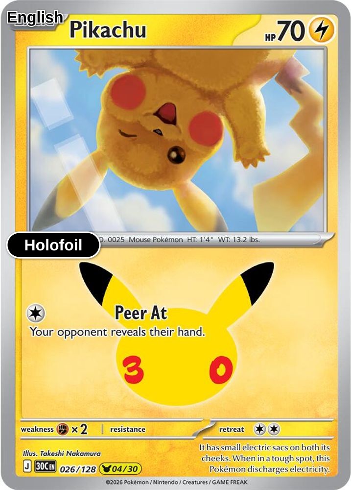 Pikachu - 026/128