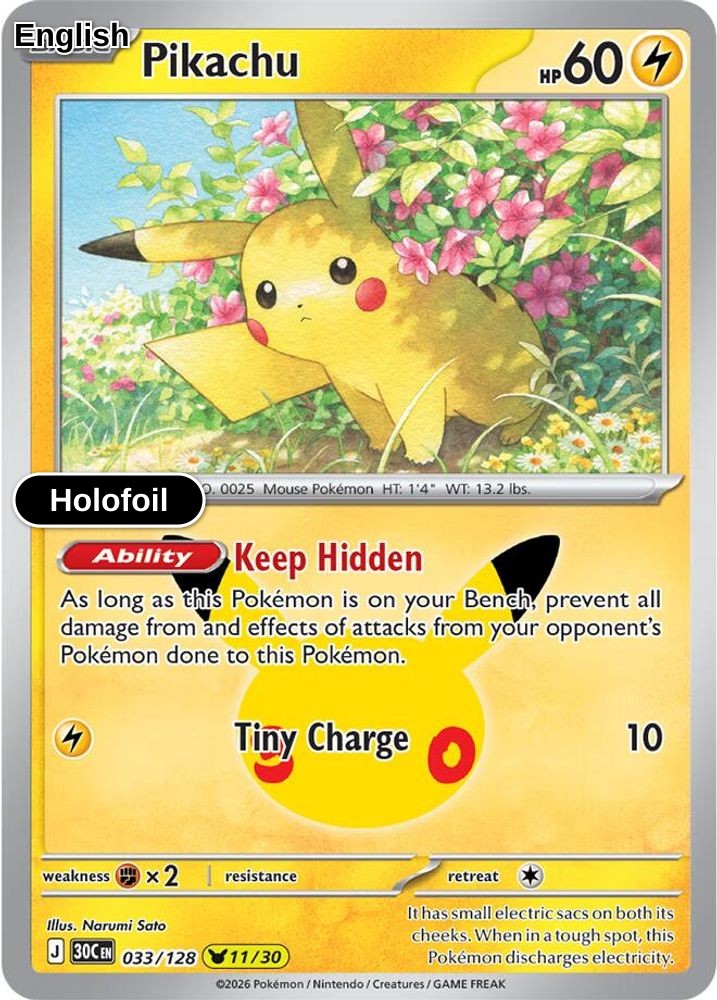 Pikachu - 033/128