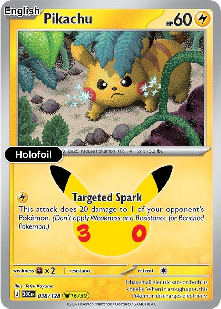 Pikachu - 038/128