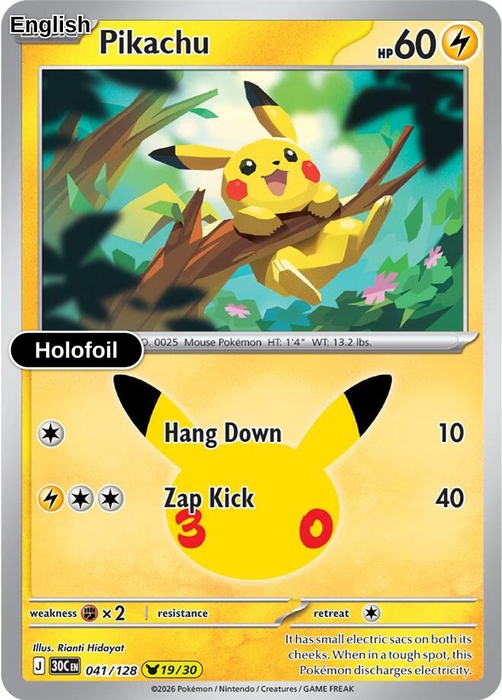 Pikachu - 041/128