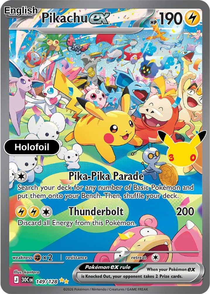 Pikachu ex - 149/128