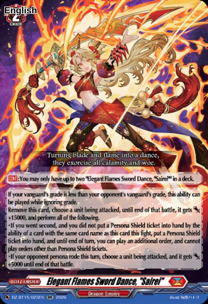Elegant Flames Sword Dance, "Sairei"