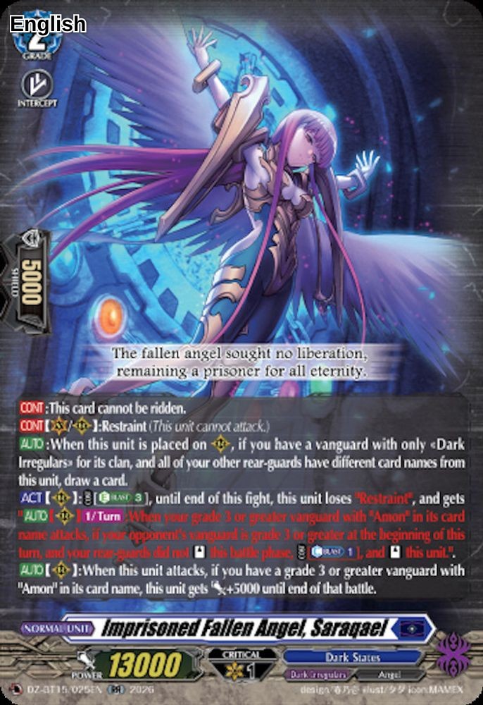 Imprisoned Fallen Angel, Saraqael