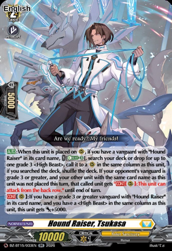 Hound Raiser, Tsukasa