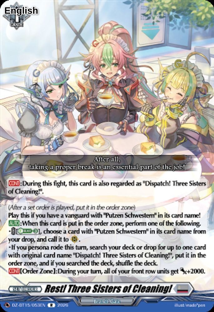 Rest! Three Sisters of Cleaning!