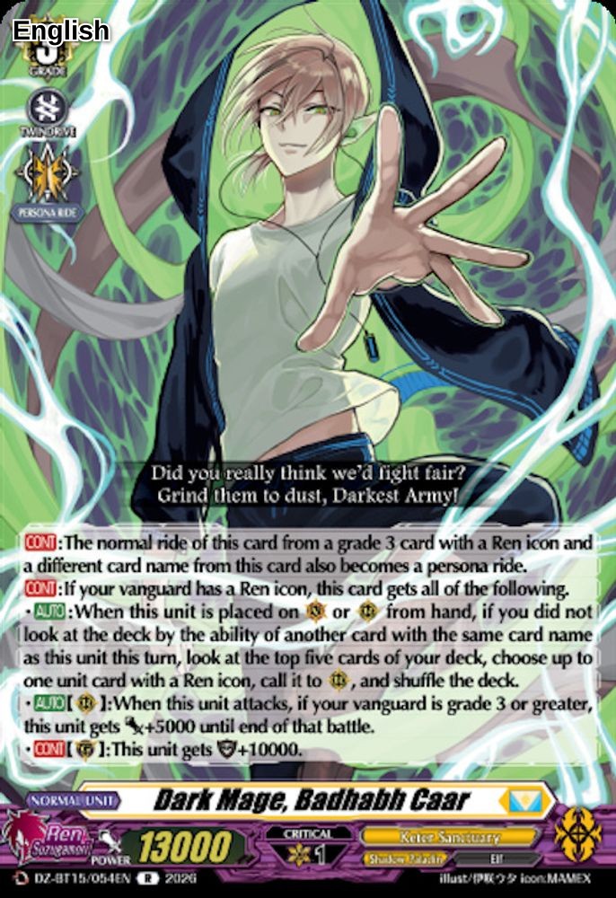 Dark Mage, Badhabh Caar